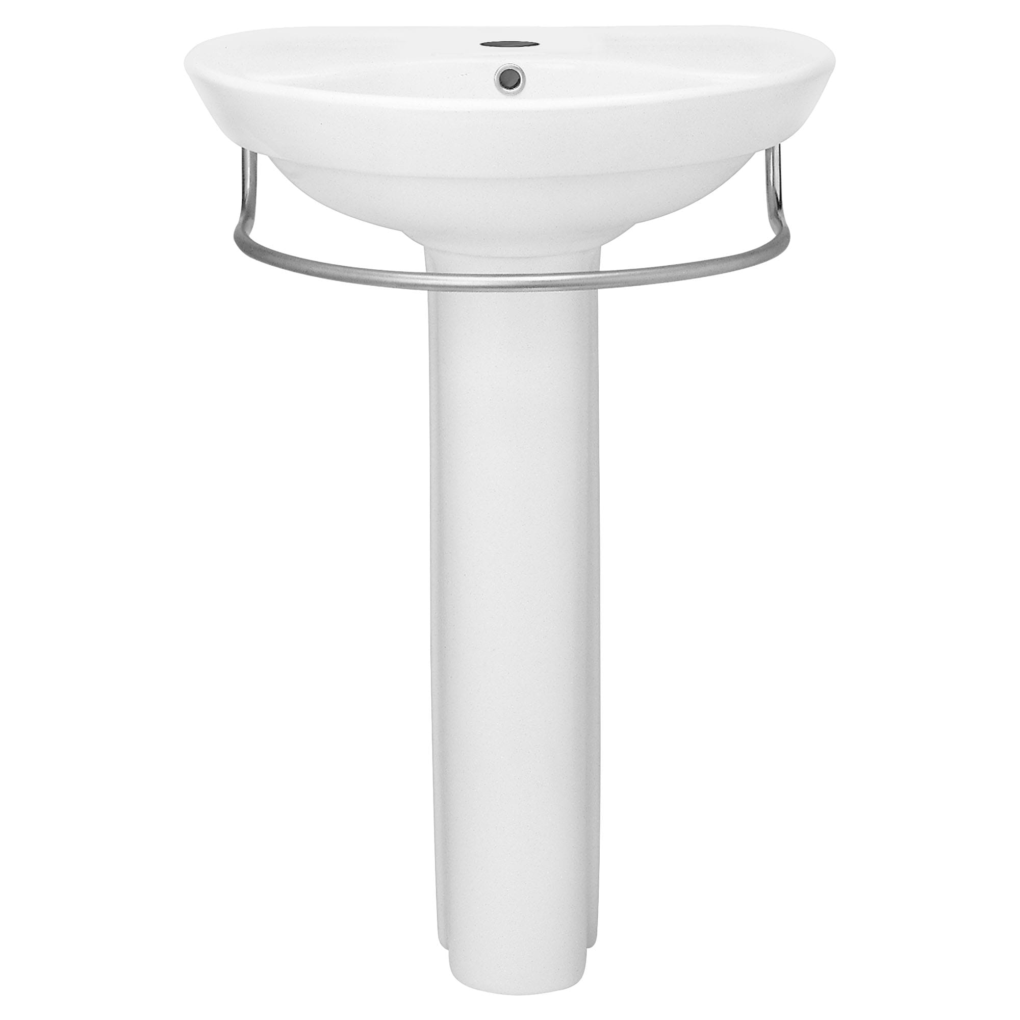 Ravenna Center Hole Only Pedestal Sink Top and Leg Combination WHITE